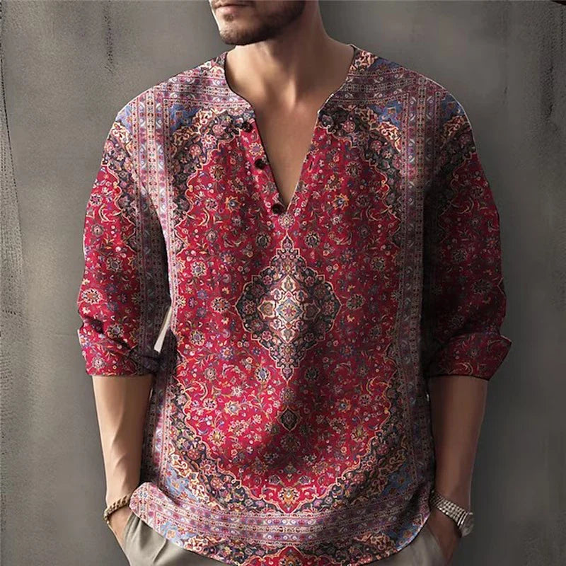 Product Image for Conrad - Vintage-Hemden für Männer, Rot / 6XL