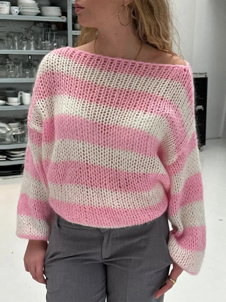 Product Image for Fudus | Anna Olympia Klassischer, Bequemer und Eleganter Strickpullover, Rose / M