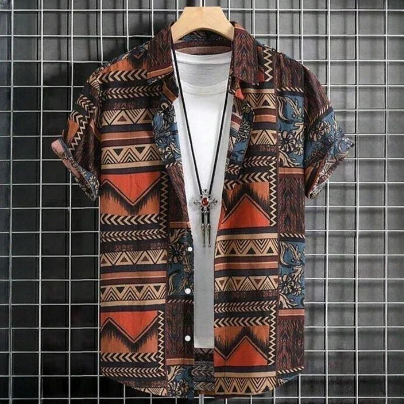Product Image for Fudus | Weinlese Hawaii Hemden Für Männer, Braun / 3XL