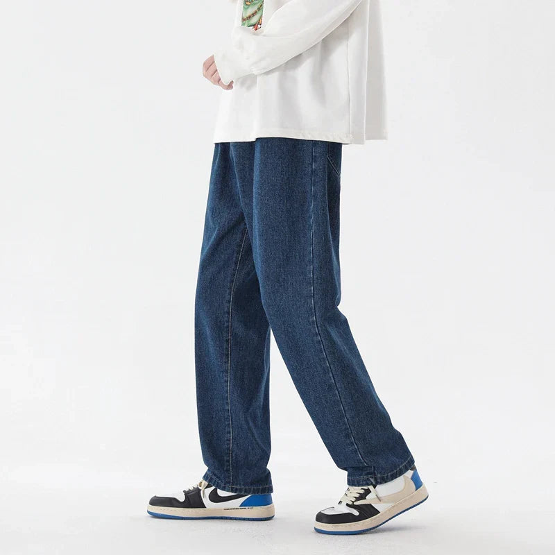 Product Image for Fudus | Knöchellange Jeans Mit Weitem Bein Für Herren, Dunkelblau / 2XL
