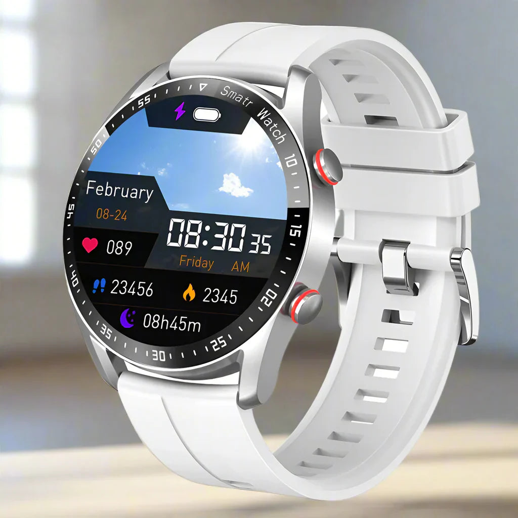 Product Image for Fudus | Pro Smartwatch Mit Bluetooth Anrufen Und Gesundheits Tracker, Weiß
