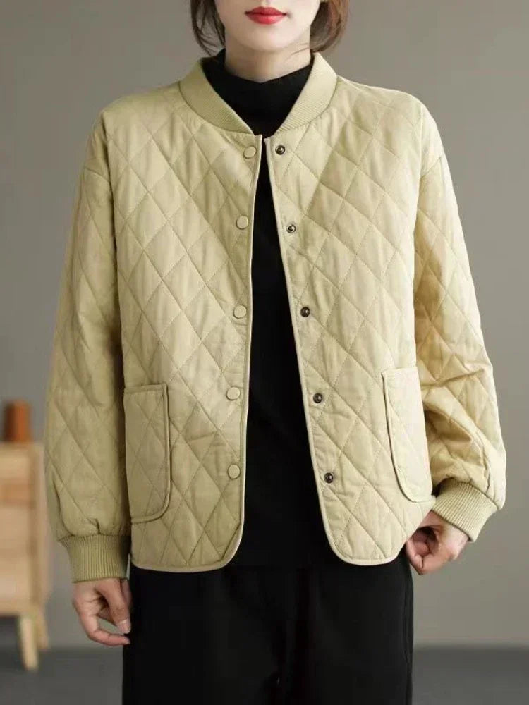 Product Image for Fudus | Damen Steppjacke, Leicht Und Elegant, Khaki / M