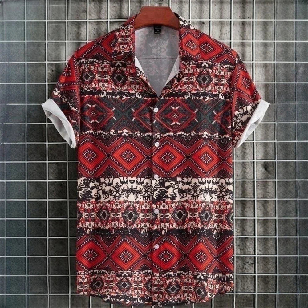 Product Image for Fudus | Weinlese Hawaii Hemden Für Männer, Rot / 3XL