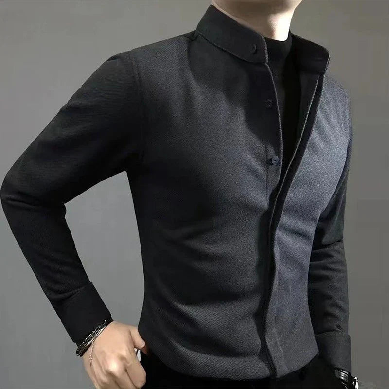 Product Image for Cullen - Langarmhemd Elegance, Marineblau / XL