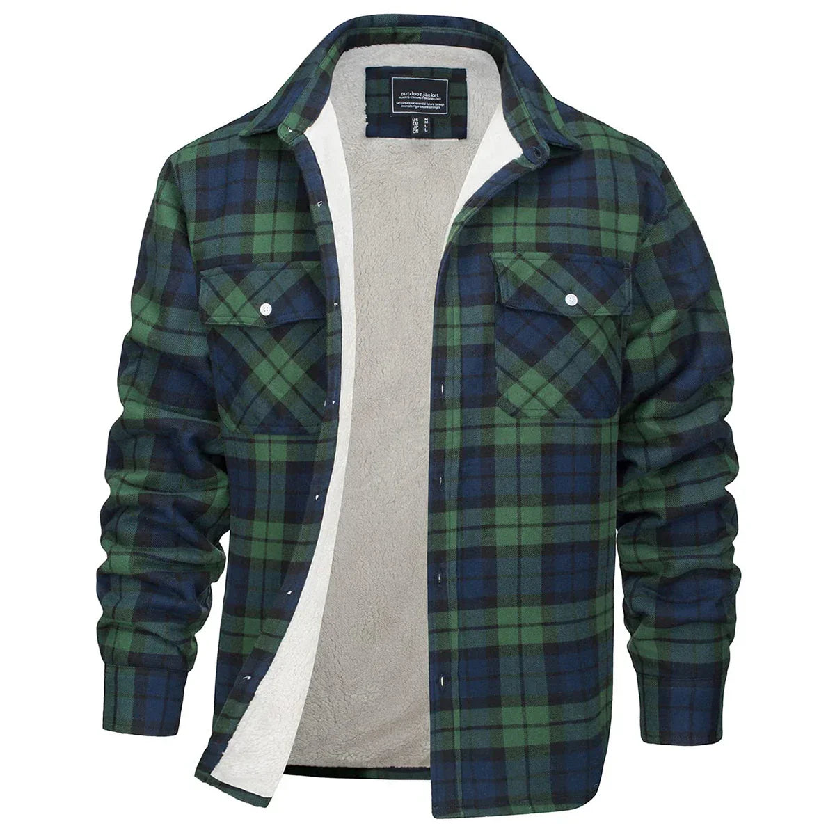 Product Image for Fudus - Herren Flanelljacke, Grün / M