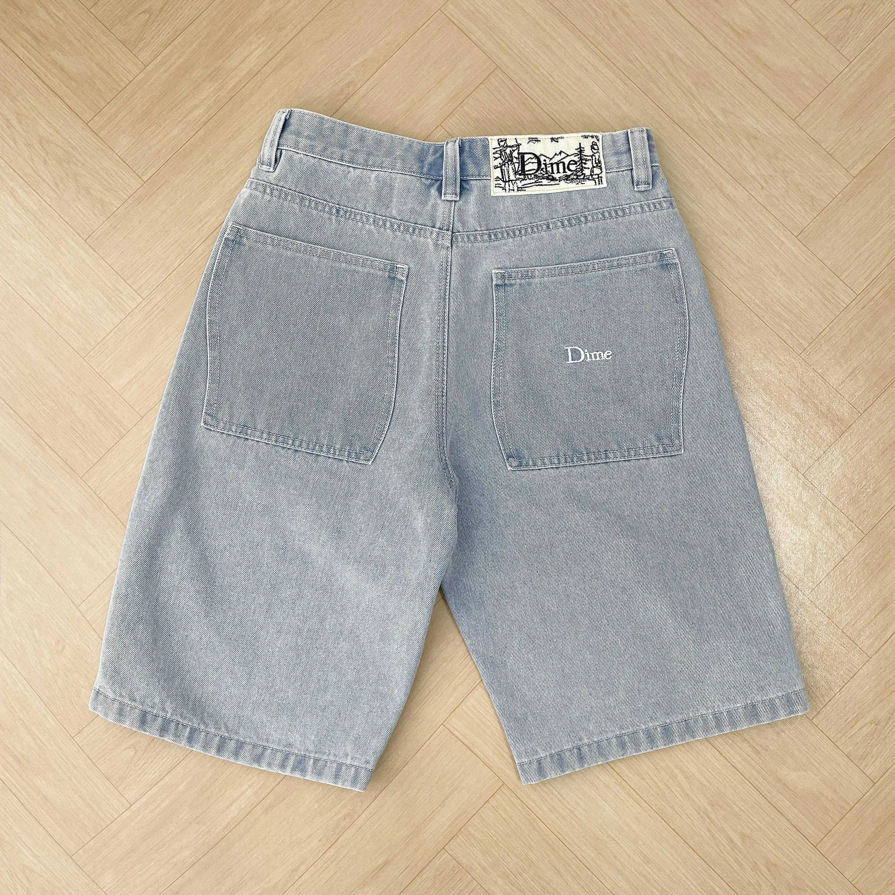 Product Image for Fudus | Baggy Jeans Im Unisex Y2k Stil Für Den Alltag, Hellblau - Kurze Hosen / XL
