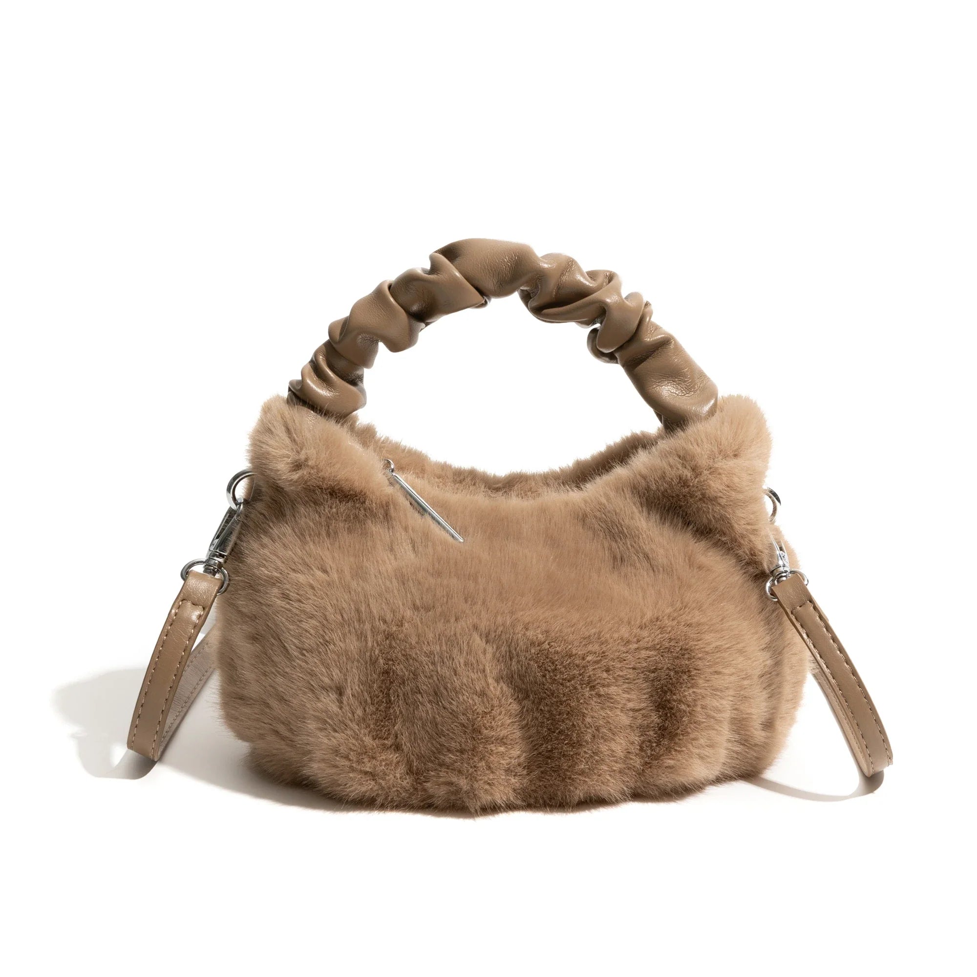 Product Image for Fudus | Lässige Kunstfell Handtasche, Braun