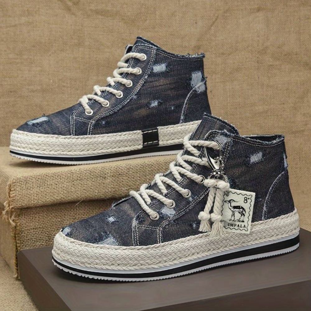 Product Image for Fudus | Hochgeschnittene Denim Skate Schuhe, Blau / 40