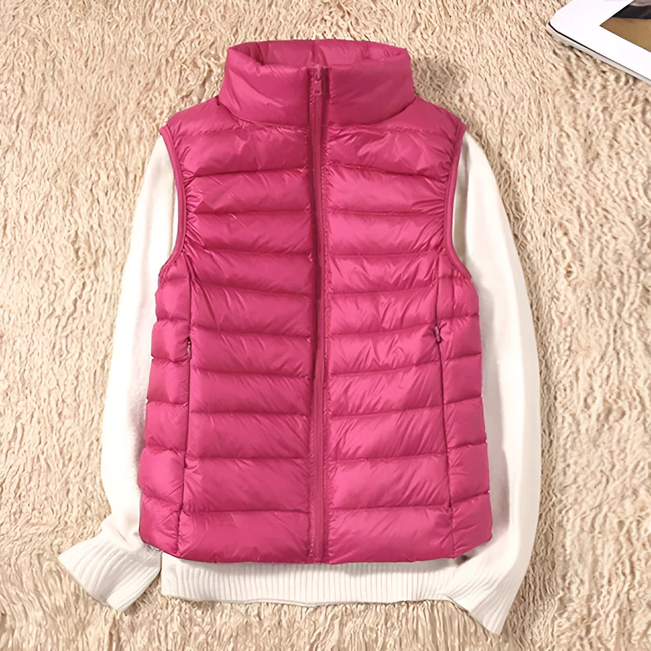 Product Image for Fudus Damen Leichtgewicht Steppweste für den Winter, Rosa / M