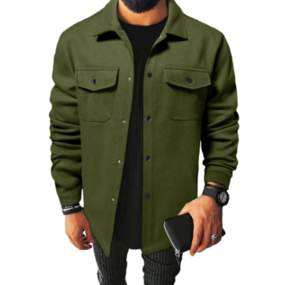 Product Image for Fudus | Herren Bequeme Jacke | Entspannt, Oliv Grün / XL