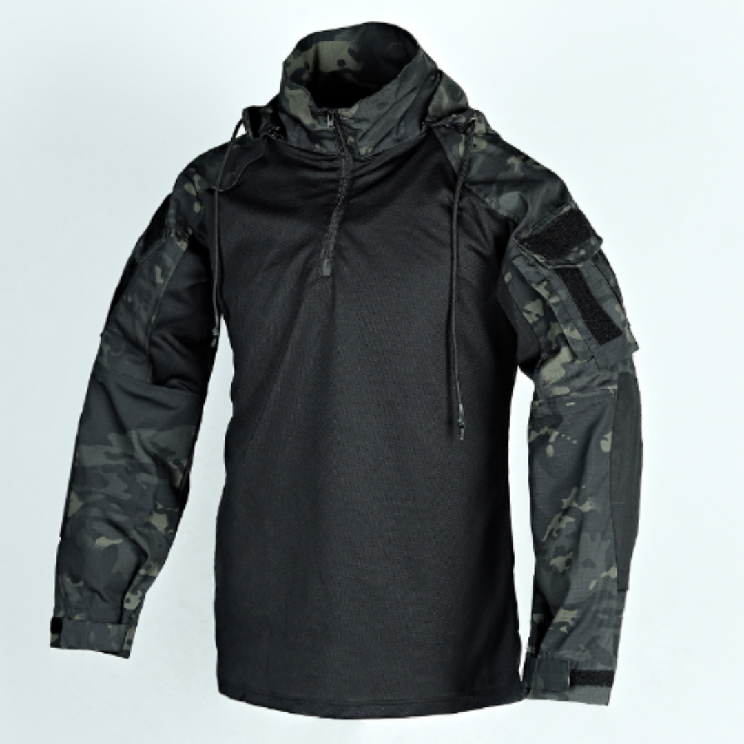 Product Image for Fudus | Taktisches Trikot für Herren, Camouflage Schwarz / XL