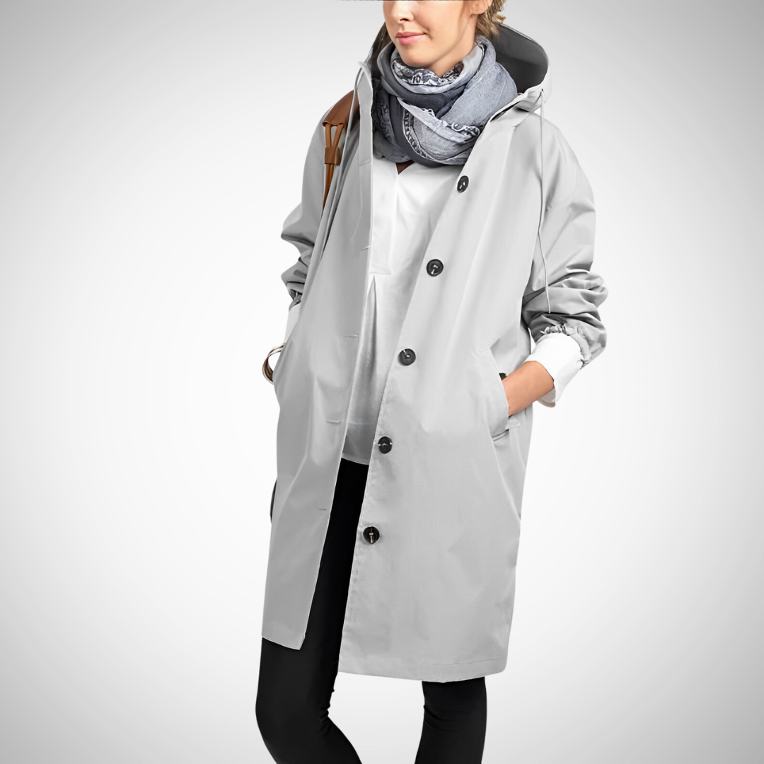 Product Image for Fudus | Wasserdichte Regenjacke Stilvoll & Schützend Für Abenteuer, Helles Grau / S