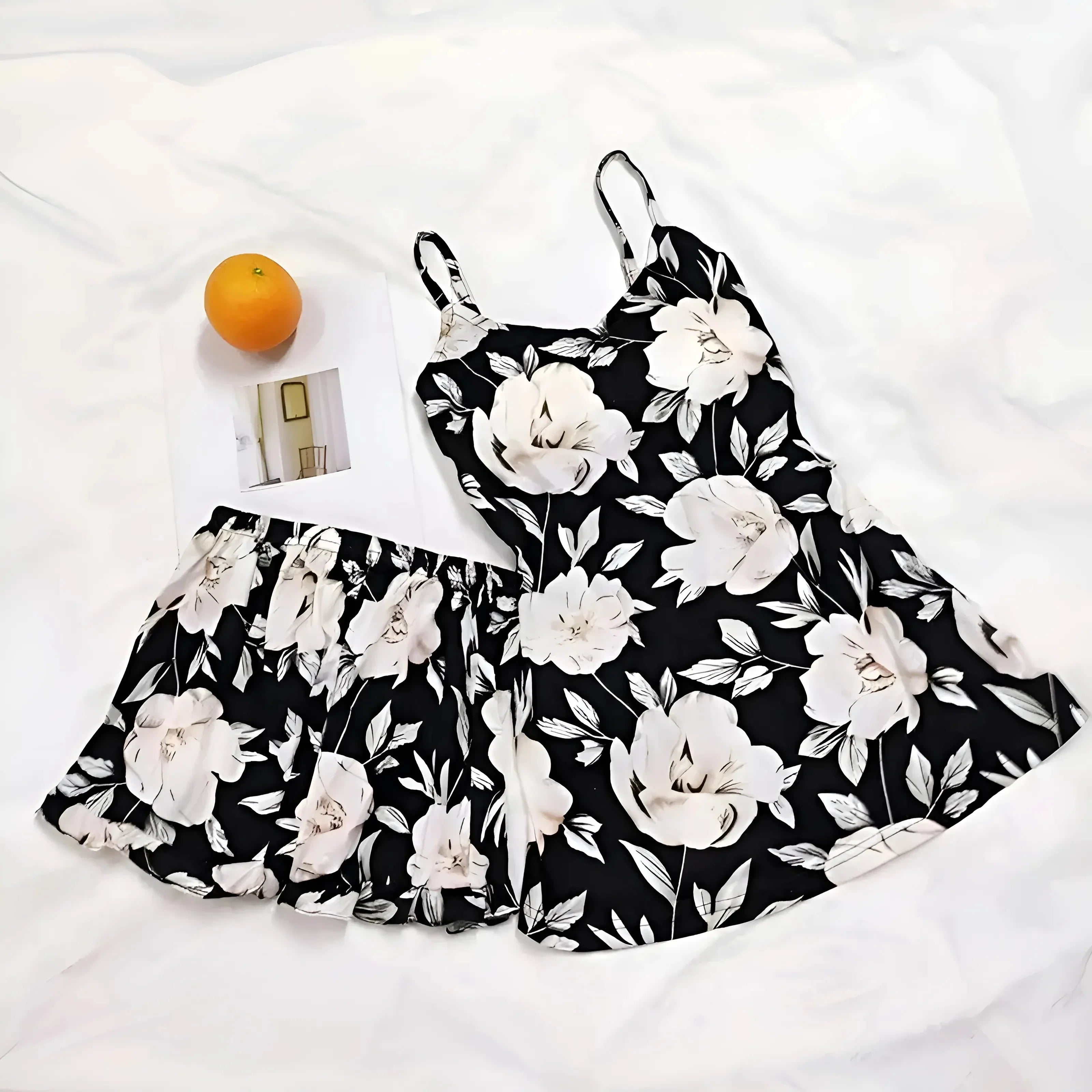 Product Image for Damen Pyjamas mit Hasenmotiv, Schwarz / XL