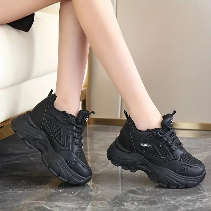 Product Image for Fudus | Weiße Klobige Plateau Sneakers, Schwarz / 37