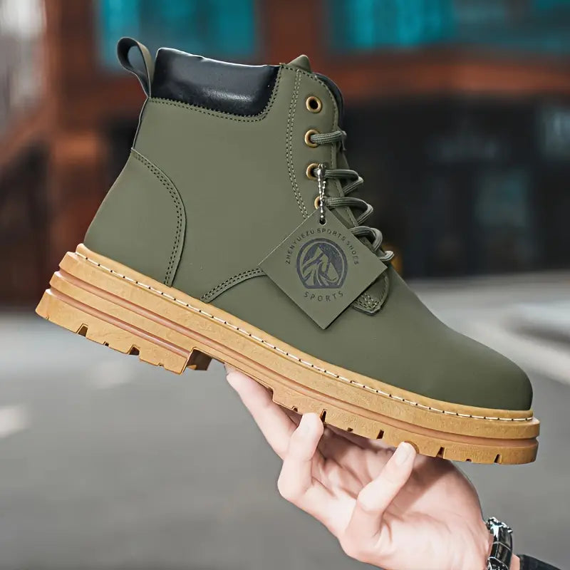 Product Image for Warren - High-Top-Arbeitsstiefel im Vintage-Stil, Grün / 39