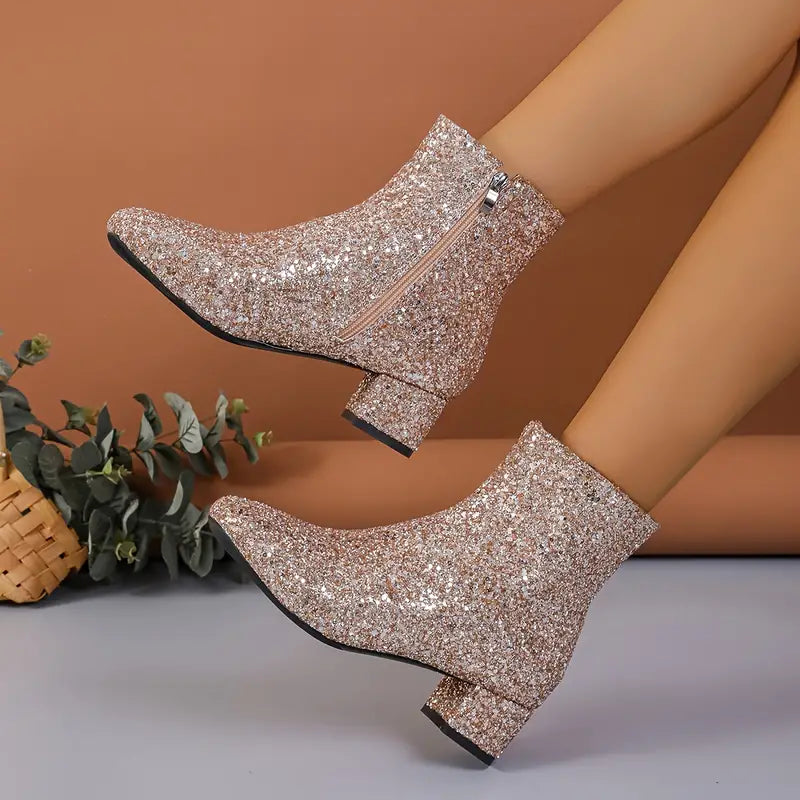 Product Image for Fudus | Boots Glitter Fest Stiefel, Gold / 37
