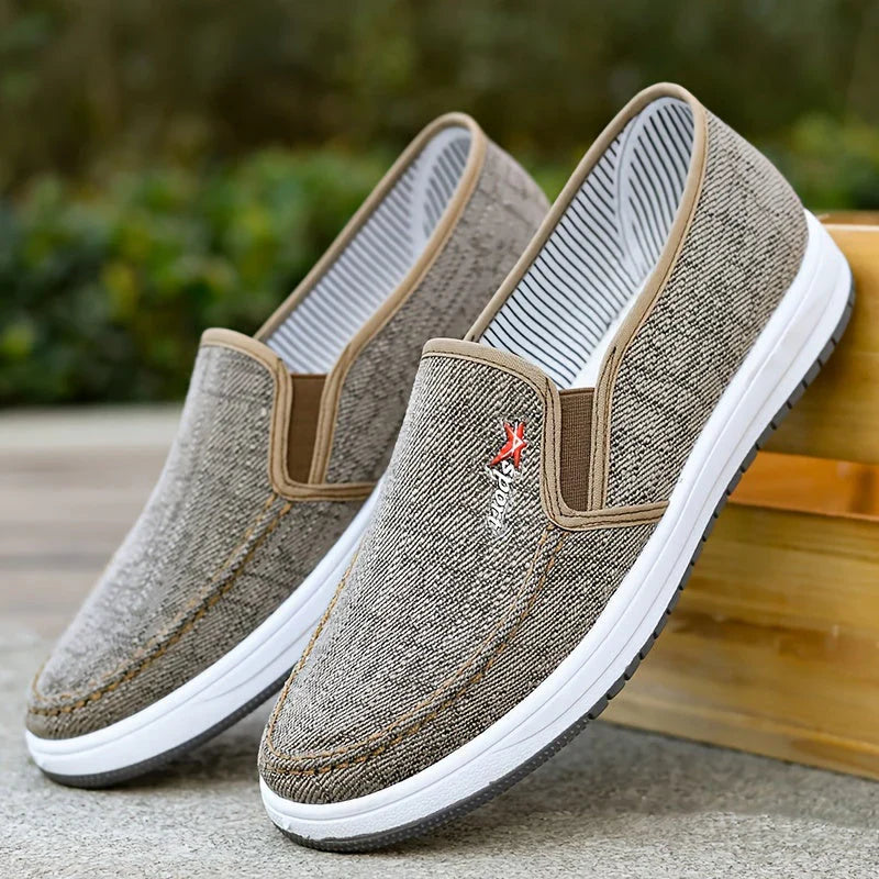 Product Image for Enzo - Herren Slip On Segeltuchschuhe, Khaki / 41
