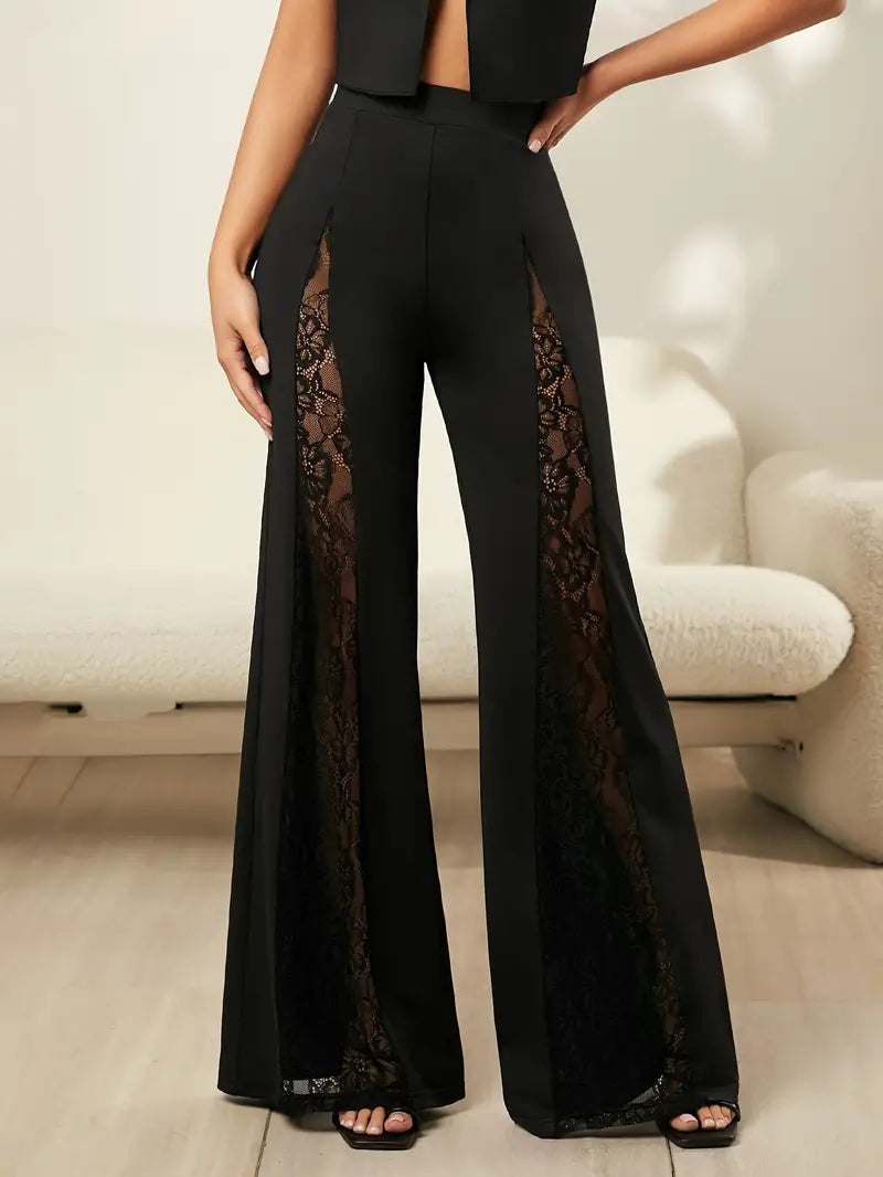 Product Image for Fudus | Schlaghosen mit Spitzenkanten, Schwarz / 2XL