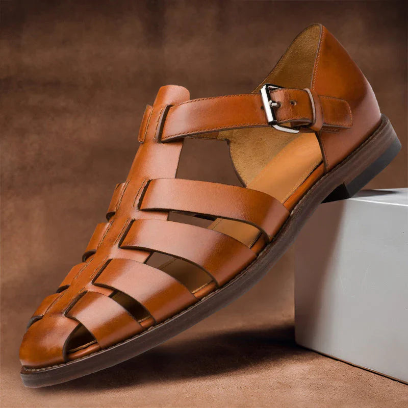 Product Image for Fudus | Weinlese Herren Sandalen, Braun / 42