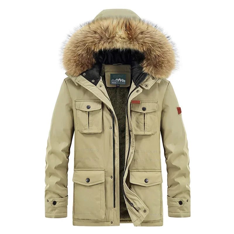 Product Image for Fudus - Robuster Wintermantel Herren, Khaki / XL