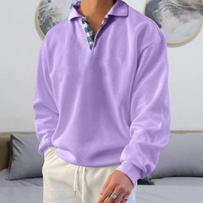 Product Image for Fudus | Herren Stehkragen Pullover Sweatshirt, Lila / 2XL