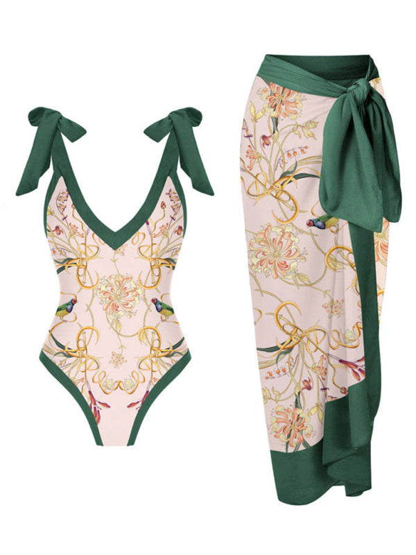 Product Image for Fudus | Damen Strand Wickelrock Träger sexy Zweiteiler Bikini, Muster5 / S