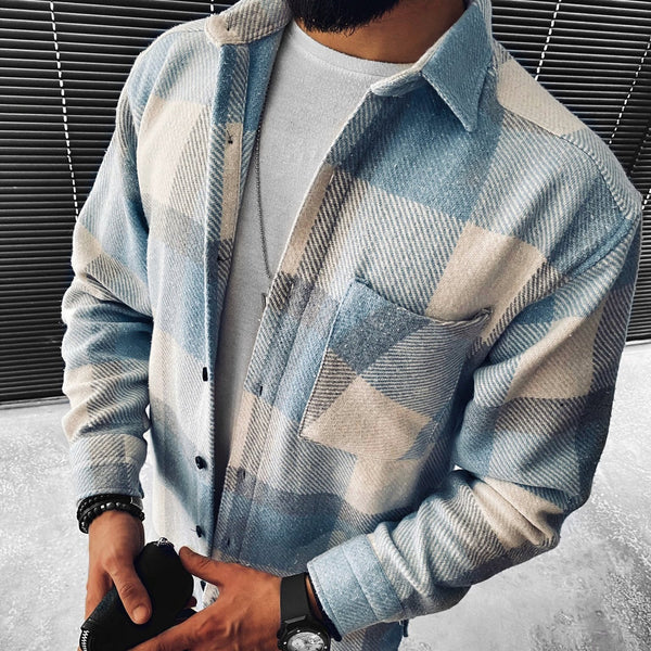 Product Image for Fudus | Lässige Karierte Hemdjacke Für Herren, 2XL