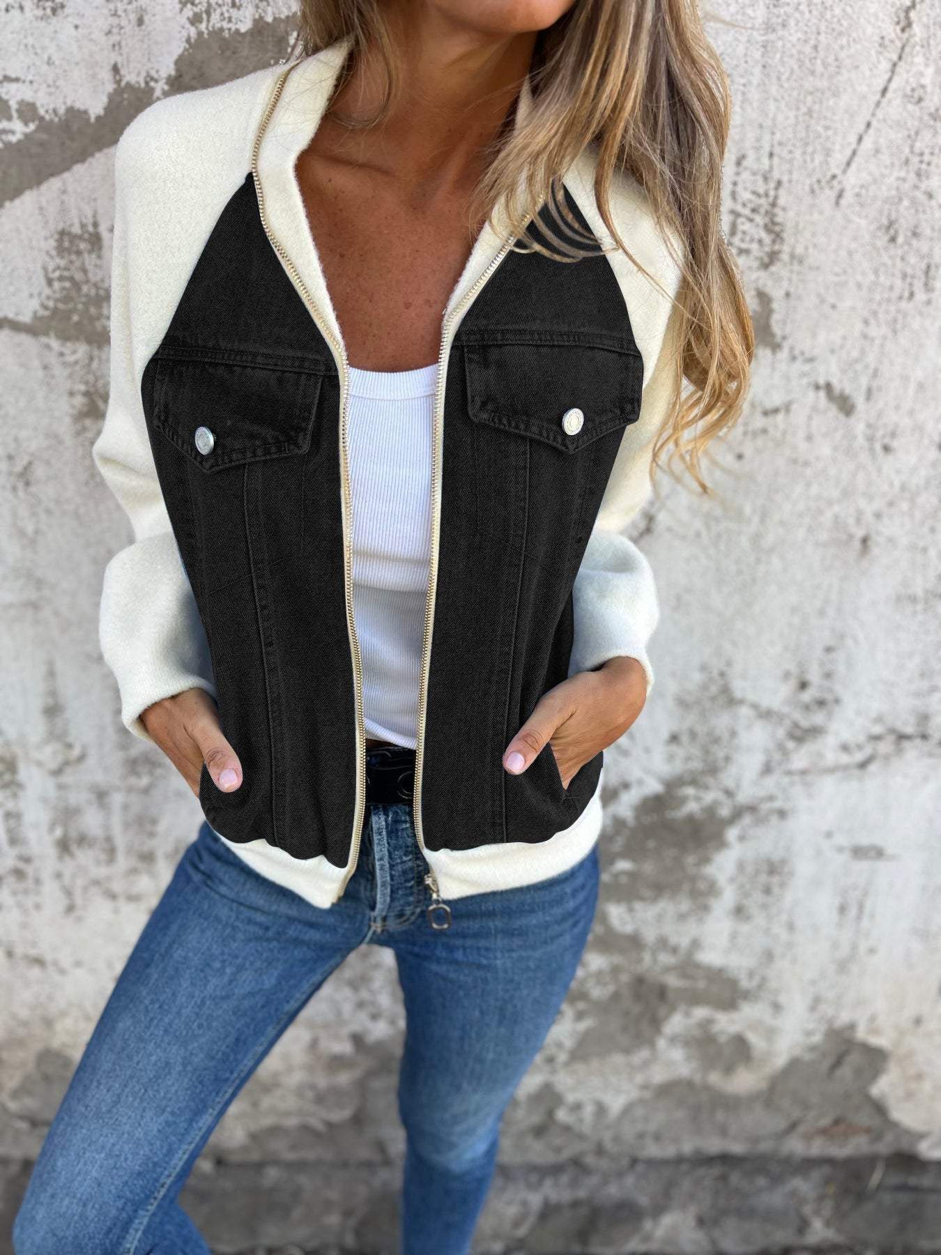 Product Image for Fudus - Stilvolle Damen Jeansjacke für jeden Anlass, Weiß / M
