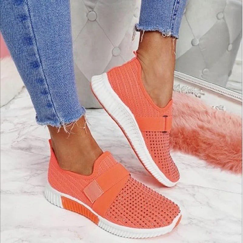 Product Image for Sportstil schwarze Schnalle Arch Fit Sneaker, Orange / 37
