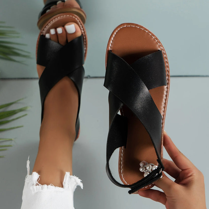 Product Image for Fudus | Leder Damenschuhe Mit Schnalle, Schwarz / 41