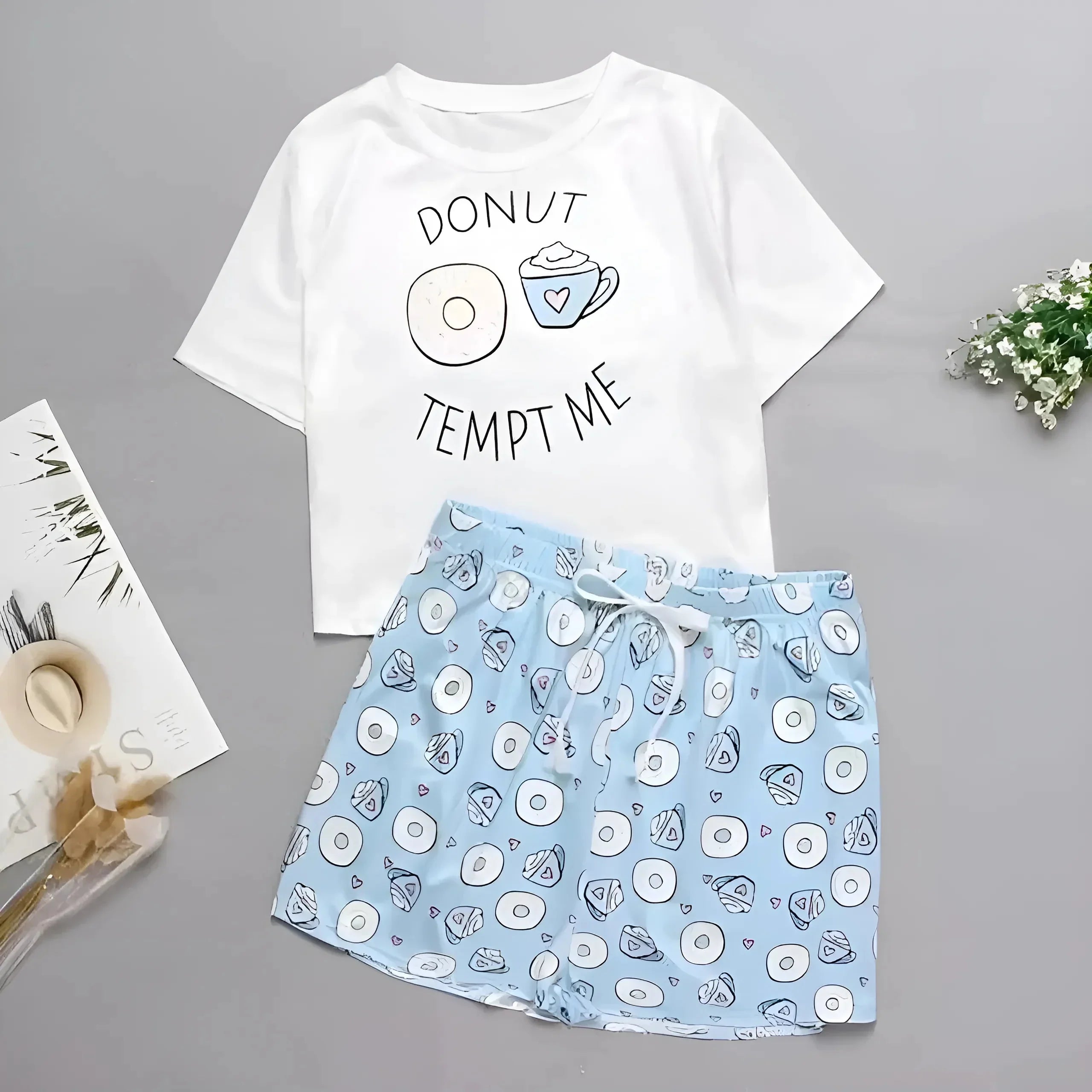 Product Image for Damen-Pyjamas mit bunten Drucken, Muster 2 / L