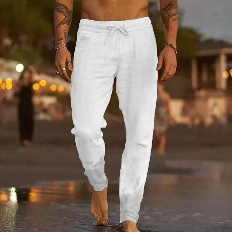 Product Image for Fudus | Herren Luftige Leinenhose, Weiß / XL