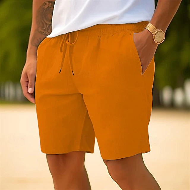 Product Image for Fudus | Herren Sommer Shorts aus Leinen, Gelb / S