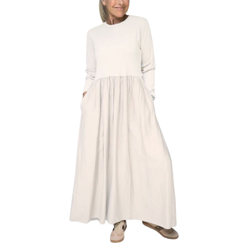 Product Image for Fudus | Midi Strickkleid Mit Langen Ärmeln, Weiß / 3XL
