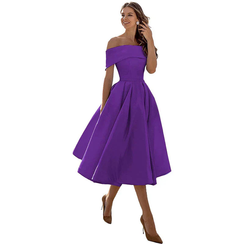 Product Image for Fudus | Damen Luxuriöses Cocktailkleid, Lila / XL