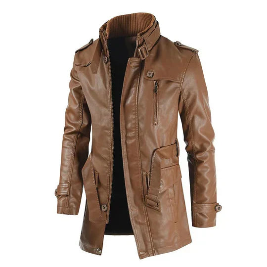 Product Image for Fudus | Herren Ledermantel, Helles Khaki / M