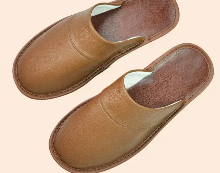Product Image for Fudus | Slip on Hausschuhe Aus Leder Für Herren, Kaffee / 46/47
