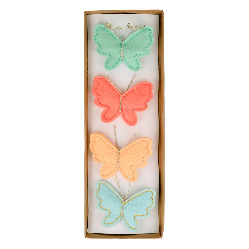 Felt Butterfly Hair Clips, Shop Sweet Lulu