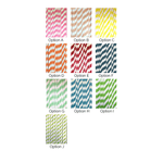 Striped Paper Straws, 10 Color Options, Shop Sweet Lulu