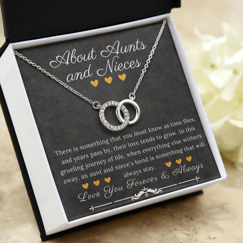 Flower To My Niece Love Aunt Heart Pendant Necklace – Unforgettable Moments  LLC
