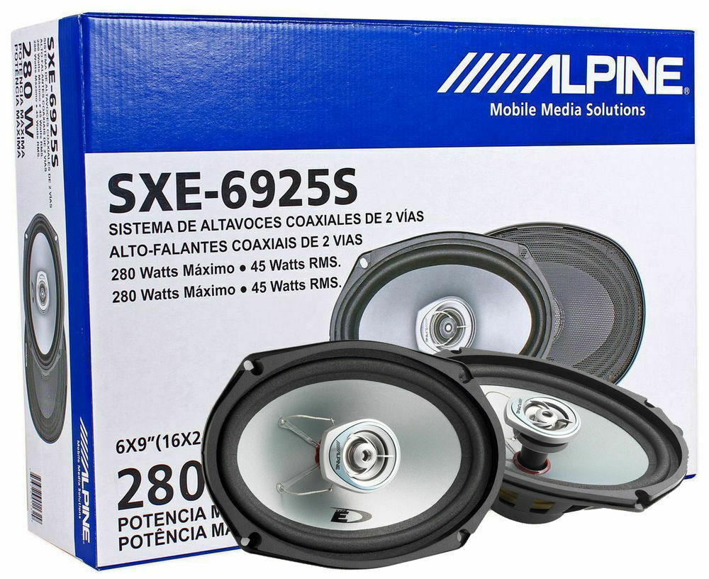 volatilidad Haz un esfuerzo Mejorar Alpine SXE-6925S 280W 6x9" 2-Way Type-E Series Coaxial Speakers, Mylar –  absoluteusa