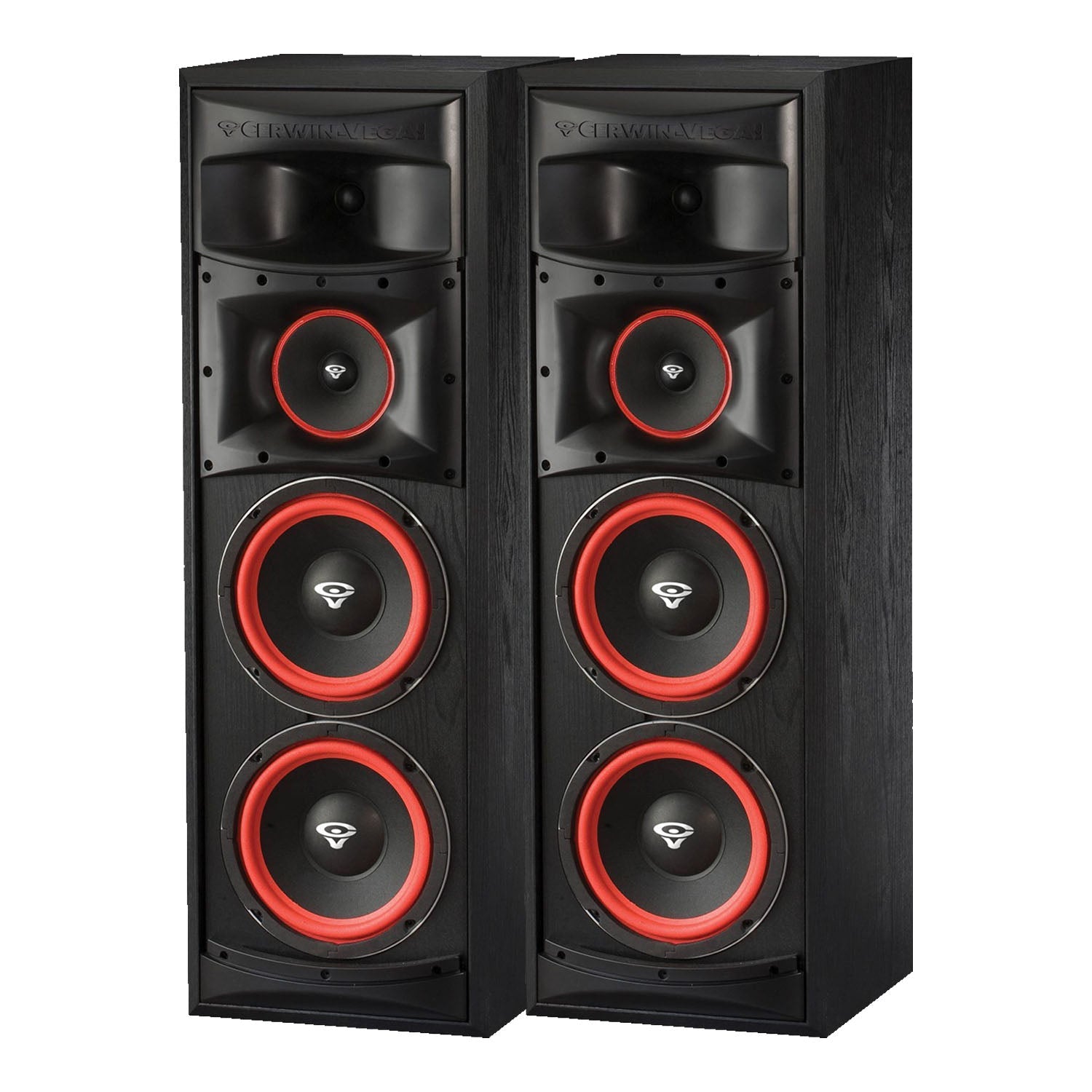 2 Cerwin-Vega XLS-28 Dual 3-Way Home Audio Floor Tower Speaker absoluteusa