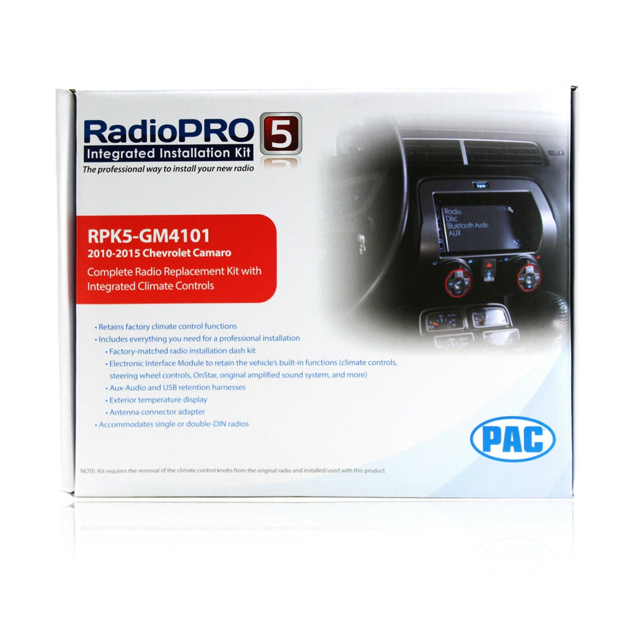 PAC RPK5-GM4101 Chevrolet Camaro Integrated Radio Replacement Kit 2010 –  absoluteusa