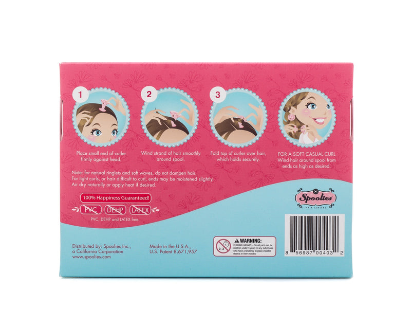 Download 12pc Box - Medium Spoolies®, Hello Glow - Spoolies® Hair Curlers