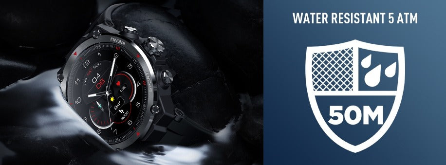 50atm waterproof smartwatch for men