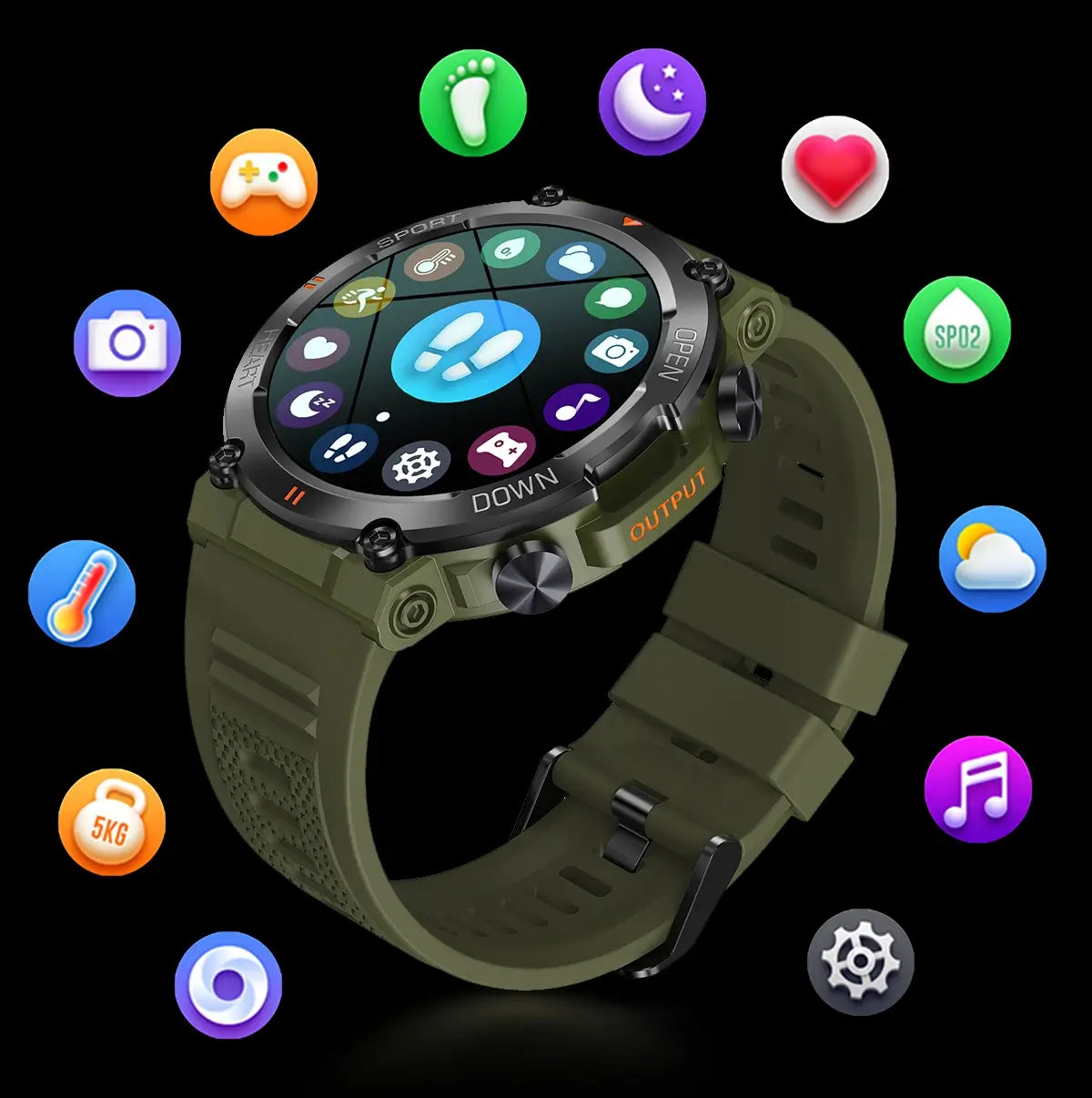 smartwatch with useful features