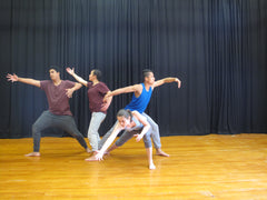 NCEA Dance study guide for NZ Dance curriculum image from text of four dancers.