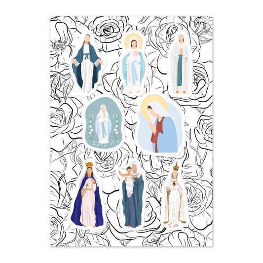 MOTHER MARY STICKER, Catholic Stickers