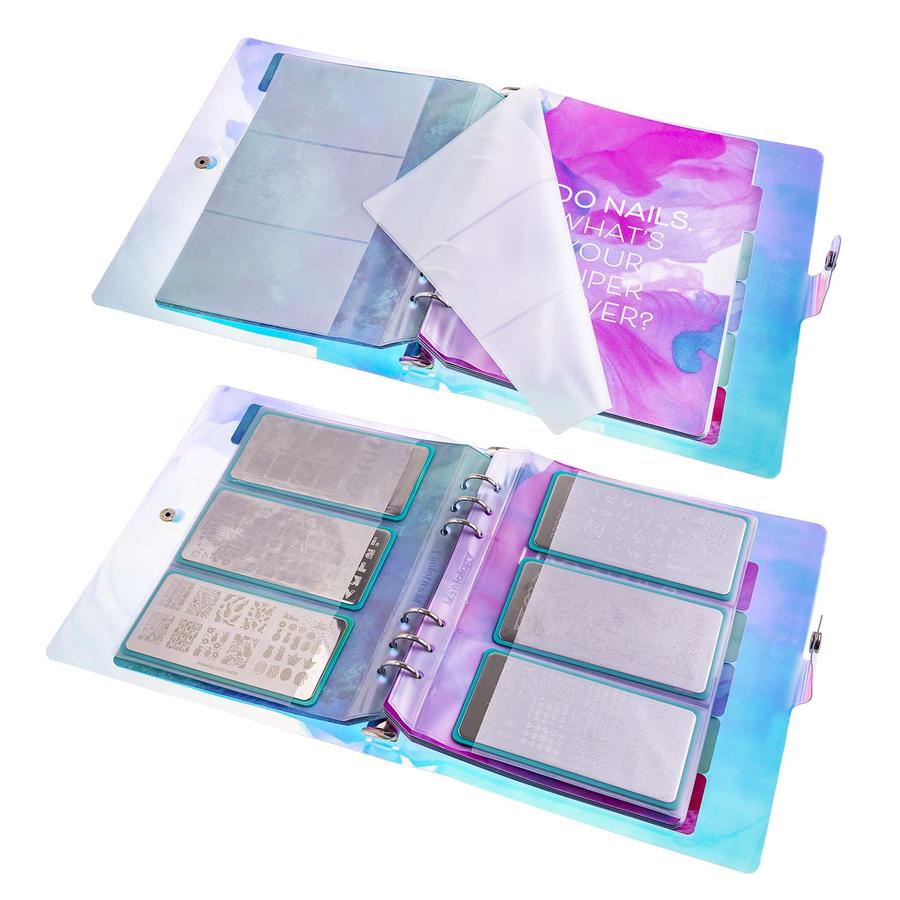 Maniology - Iridescent Nail Stamping Plate Organizer Binder