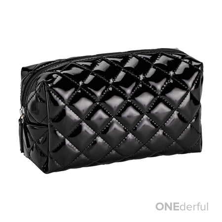 quilted cosmetic bag